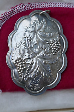 Vintage 1980 Towle Sterling Silver Medallion Ornament picture