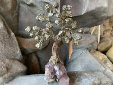 Amethyst Pyrite Bonsai Tree, Pyrite Cluster Gemstone Tree, # 2 picture