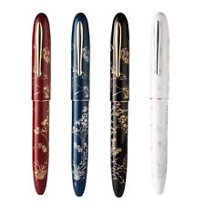 New Hongdian N23 Fountain Pen Rbbit Year Metal Pen EF/ Blade M Nib Converter Pen picture