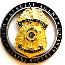 Rare U.S. Secret Service Cut Out Special Agent Mint 1.99 Challenge Coin LEO picture