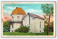 1935 Observatory Beloit College Beloit Wisconsin WI Vintage Postcard picture