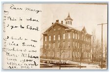 1907 Public School St. Clairsville Ohio OH RPPC Photo Postcard picture