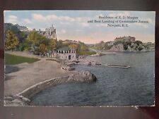 Residence of ED Morgan & Boat Landing of Commodore James, Newport, RI - 1914 picture
