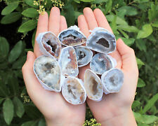 Small Oco Agate Geodes, Natural Crystal Druzy Halves: Choose How Many Pieces picture