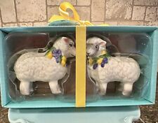 Blue Sky Clayworks Easter Lamb Salt & Pepper Shakers NIB Auth Retailer picture
