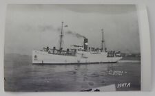 Steamship Steamer HIBUERAS real photo postcard RPPC United Fruit Company picture