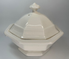 Vintage Octagonal Soup Tureen Or Covered Serving Dish In Cream USA Camark 128 picture