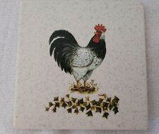 Pomona California Vintage Mid-Century Modern Tile Roosters Set Of 2 picture