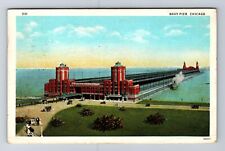 Chicago IL-Illinois, Navy Pier, Largest Pier in World, Vintage PC c1929 Postcard picture