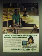 1984 Osmose Pressure Treated Wood Products Ad - We called Osmose for solutions picture
