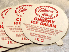 10 VTG Cabarrus Ideal Ice Cream Lids for 5 oz Paper Cups 2.75