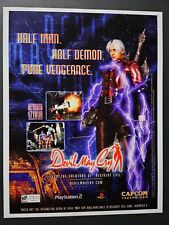 Original Devil May Cry 1 Sony Playstation 2 PS2 2003 Promo Ad Art Print Poster picture