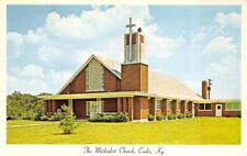 Cadiz, KY Kentucky  METHODIST CHURCH   Trigg County  VINTAGE Chrome Postcard picture