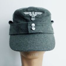 WW2 German Army M43 Field Cap Hat with German Eagle Badge Pin Size L picture