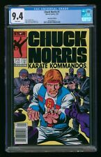 CHUCK NORRIS #1 (1987) CGC 9.4 NEWSSTAND EDITION WHITE PAGES picture