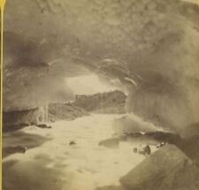 1890s Grindelwald Switzerland View Looking Out from Cave Stereoview 10-16 picture