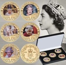 Platinum Jubilee Queen Elizabeth II Coin box Set, Gold queen Elizabeth coin set picture