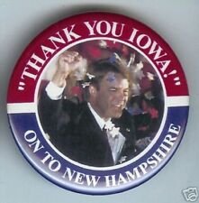 IOWA Caucus NEW HAMPSHIRE Primary EDWARDS pin 2004 Campaign pinback picture