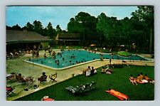 Venice FL Royal Coachmen Resort Campground Swimming Pool Chrome Florida Postcard picture