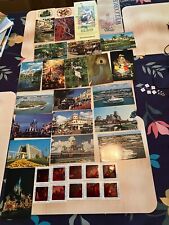 vintage Disney World postcards, memorabilia, and photo slides picture