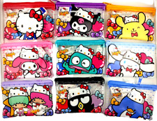 Daiso Japan Sanrio Characters Flat Pouch Set of 9 Hello Kitty 50th Anniversary picture