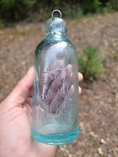 Great Old Western Hutchinson☆ Spokane Soda Works S.J.H◇1890s Washington Bottle picture