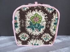 Vintage Floral GARDEN Theme Print 2 Slice TOASTER COVER Blue Red EUC picture