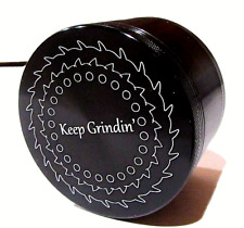 Keep Grindin' Best Herb Grinder, 3.0 inch, 4-Piece, Large Storage &Scraper Black picture