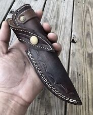 GENUINE LEATHER HAND CRAFT KNIFE SHEATH FIXED BLADE KNIFE  SHEATH KNIFE HOLSTER picture