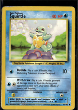 SQUIRTLE Pokemon TCG Base Set 63/102 Normal Common 1995 picture