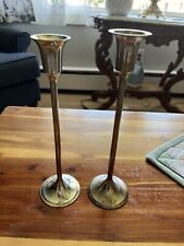 Set 2 Silverplate Candlesticks Candle Holders India International Silver Co picture