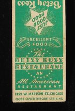 1940s Betsy Ross Restaurant Ernest M. Scott 1859 W. Madison St. Chicago IL Cook picture