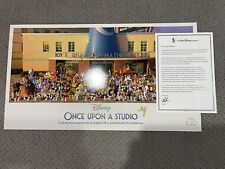 Disney 100 Once Upon a Studio Lithograph Animated Characters + Bob Iger Letter picture
