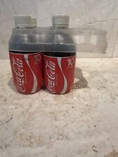 4 RARE VTG COKE Coca-Cola Glass Bottle 10 Fl Oz Unopened Short 80s Styrofoam LOT picture