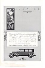 1920s 30s Vintage print auto car ad Cadillac La Salle fleetwood Fisher Tiffanys picture