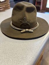 SAW WWI USA Army 4th Infantry Company A Campaign Hat With Strap 5 Stitch picture