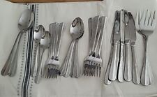 32 pc International SIMPLICITY Place Settings Serving Knives Forks Spoons  picture