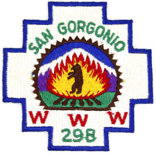 MINT Vintage San Gorgonio Lodge 298 Patch Orange Empire Area Council California picture