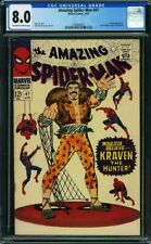 AMAZING SPIDER-MAN #47 CGC 8.0 OW-W MARVEL COMICS 1967 - EARLY KRAVEN APPEARANCE picture