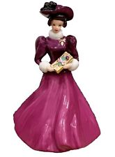 1996 Limited Edition Porcelain Barbie Holiday Traditions Collectible Purple picture