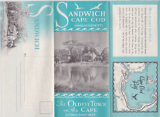 Sandwich Cape Cod Massachusetts Vintage Brochure Photos Map Business Directory picture