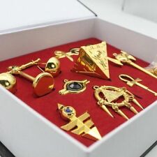 Yu-Gi-Oh Millennium Items Puzzle Necklace Keychain Pendant in Box 8pcs/Set picture