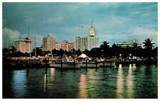 Shoreline view of Miami Florida Stamped 1959 picture