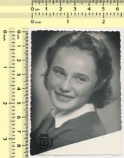 #048 1960's Girl Smiling Abstract Smile Portrait vintage photo original snapshot picture