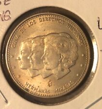 1984 Dominican Republic 25 Centavos TONED HIGH GRADE Copper Nickel Coin KM#61.1 picture