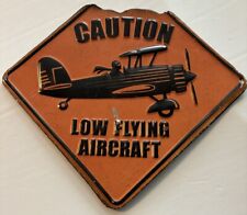 Metal Road Sign Aviation Pilot Vintage Airplane Wall Art Decor Retro picture