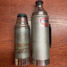 Vintage STANLEY Vacuum Green Thermos Bottle Pint And Uno-vac 270481 picture