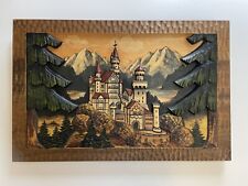 vintage german wood carving picture