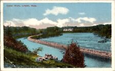 Vintage Postcard Canal Walk Lowell MA Massachusetts 1918                    M143 picture