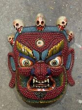Magnificent Nepal Turquoise & Coral Bhairab Mask – the “Mask of Annihilation